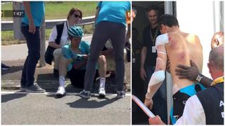 Una pena: español abandonó el Tour de Francia con múltiples fracturas tras terrible caída [VIDEO]