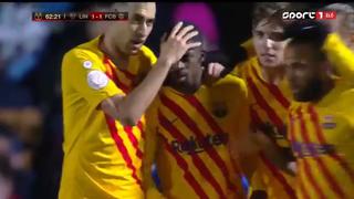 Vale una renovación: golazo de Dembélé para el 1-1 del Barcelona vs. Linares [VIDEO]