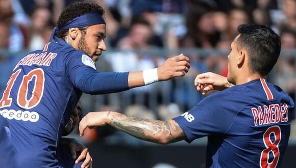 Neymar y Leandro Paredes estuvieron presentes en la goleada 5-0 del PSG sobre Montpellier por la Ligue 1. (Foto: Agencias)