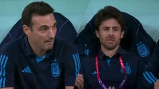 El llanto de Pablo Aimar y la reacción de Lionel Scaloni tras el gol de Messi ante México [VIDEO]