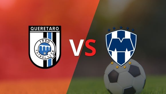 Termina el primer tiempo con una victoria para Querétaro vs CF Monterrey por 1-0
