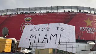 No es Montolivi, es Miami: el mensaje burlesco en estadio de Girona en la previa de duelo ante Barcelona