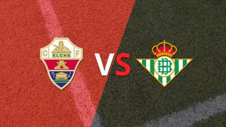 Elche recibirá a Betis por la fecha 14