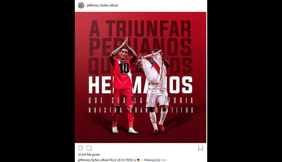En su aniversario 197, el saludo de los jugadores de la Selección a Perú. (Captura: Instagram)