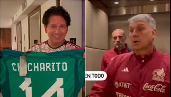 Martino reaccionó cuando le pidieron a 'Chicharito' Hernández en la selección mexicana (Foto: Captura).