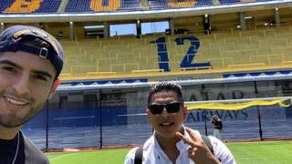En la Boca del ‘León’: Carlos Zambrano ya posa con la ’12′ en La Bombonera de Buenos Aires [VIRAL]
