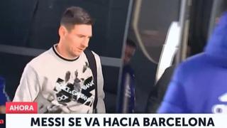 ¡Te verán volver, 'D10S'! Messi abandonó la concentración de Argentina y pone rumbo a Barcelona [VIDEO]