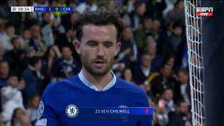 ¡Tras falta contra Rodrygo! Chilwell fue expulsado en Real Madrid vs. Chelsea [VIDEO]