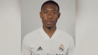 Su primera vez: la ilusión de David Alaba al lucir la camiseta de Real Madrid