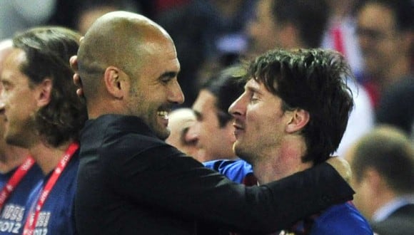Guardiola y Messi volverán a enfrentarse por la Champions League. (Foto: AFP)