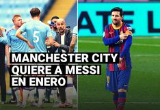 Prensa inglesa afirma que Manchester City quiere a Lionel Messi en enero