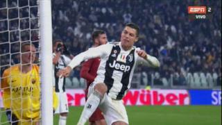 ¡No podía creerlo! El enfado de Cristiano Ronaldo por no poder anotar en el Juventus-Roma [VIDEO]