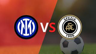 Termina el primer tiempo con una victoria para Inter vs Spezia por 1-0