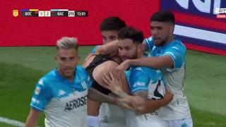 Agónico: el gol de Alcaraz para el 2-1 de Racing ante Boca en el tiempo extra [VIDEO]