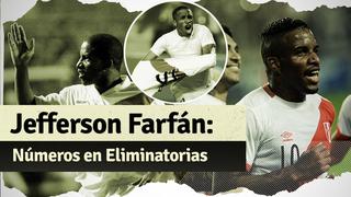Mira los números de Jefferson Farfán con la selección peruana en Eliminatorias
