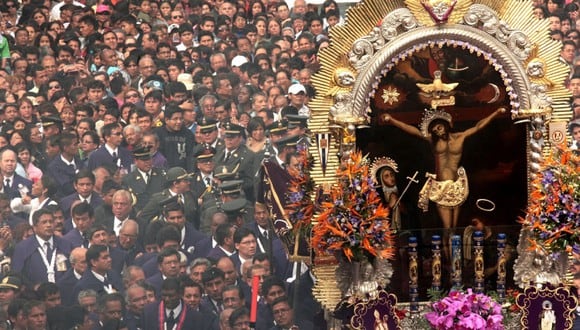 Señor de los Milagros 2023: cuándo es el próximo recorrido de la procesión, horario y ruta. (Foto: Andina)