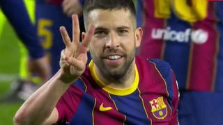 Liquida el encuentro: Jordi Alba marcó el 3-0 de la goleada del Barcelona vs. Elche [VIDEO]