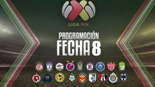 Programación Liga MX Apertura 2017: fecha, horarios y canales por la fecha 8