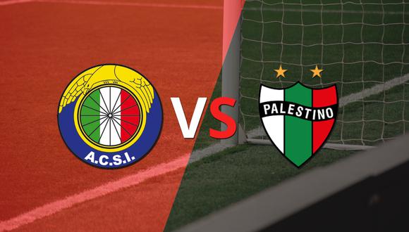 Termina el primer tiempo con una victoria para Palestino vs Audax Italiano por 2-0