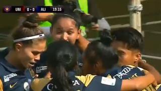 Celebran las blanquiazules: Neidy Romero anotó el 1-0 de Alianza Lima sobre Universitario [VIDEO]