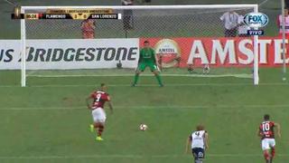 Estuvo cerca: Paolo Guerrero falló un penal con el Flamengo [VIDEO]