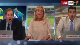 La celebración viral en directo de periodistas suecos en el gol de la victoria ante Francia [VIDEO]