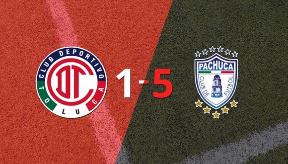 Pachuca venció a Toluca FC y queda cerca de clasificar