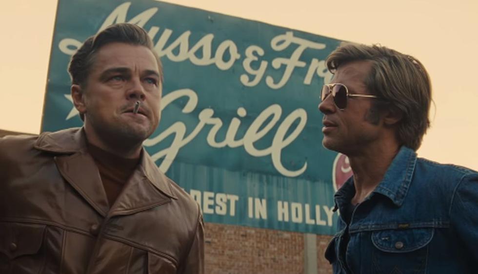 Brad Pitt y Leonardo DiCaprio protagonizan "Once Upon a Time in Hollywood", la novena película de Quentin Tarantino. (Foto: Captura de video)