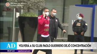 Paolo Guerrero dejó concentración de la selección peruana para unirse a su club en Brasil