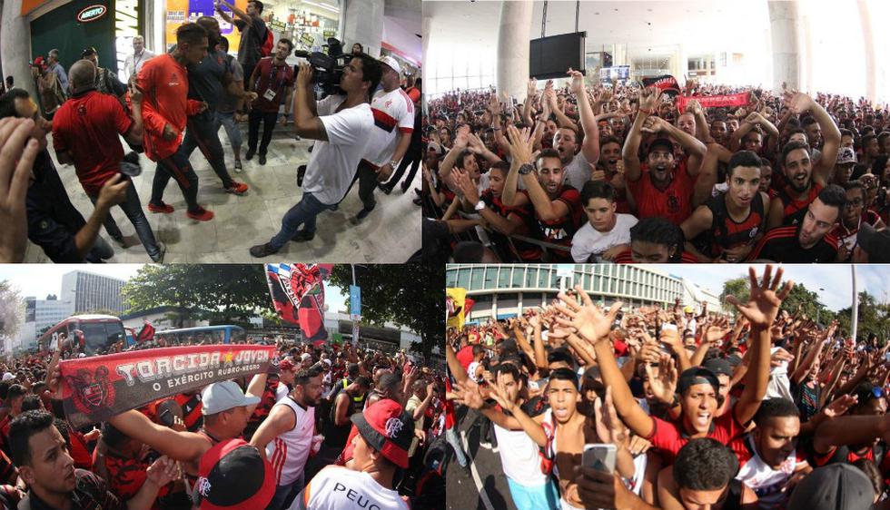 Paolo Guerrero: la locura de los hinchas de Flamengo en aeropuerto de Río. (Flamengo.com.br)