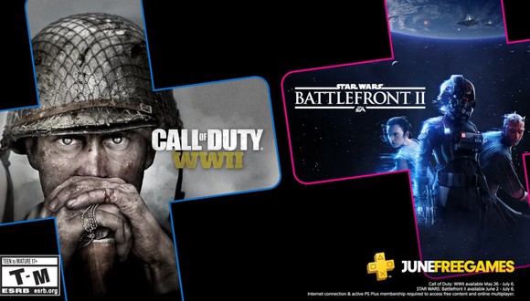 Call of Duty World War II y Star Wars Battlefront II son los juegos gratis de junio del 2020 en PS Plus (Foto: PlayStation)