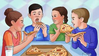 ¿Logras encontrar el error en el reto visual de los niños y la pizza? Tienes 5 segundos