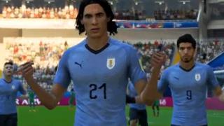 Edinson Cavani es reconocido en FIFA 18: así celebró EA Sports los goles de la victoria de Uruguay