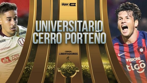 Universitario vs. Cerro Porteño VÍA FOX SPORTS por Copa Libertadores (Diseño: GEC)