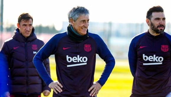 Quique Setién firmó con el FC Barcelona hasta el 2022. (FC Barcelona)