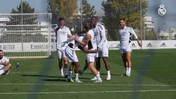 Real Madrid's training prior to the match against Barcelona. (Video: Real Madrid / Twitter)