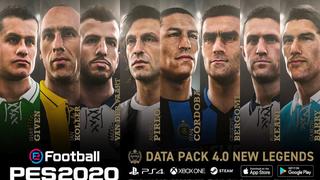 PES 2020: Data Pack 4.0 introdujo 50 nuevos rostros de jugadores y ocho leyendas