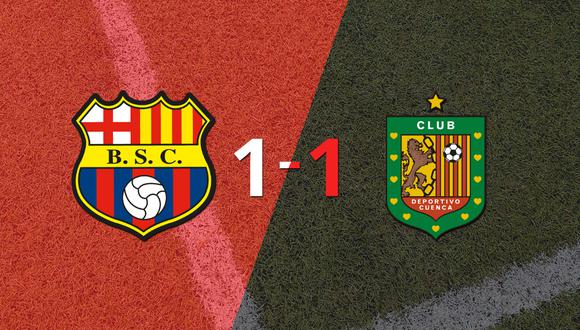 Barcelona y Deportivo Cuenca empataron 1 a 1