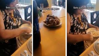 Video viral: Madre lleva su olla de arroz a restaurante para acompañar su pollo a la brasa