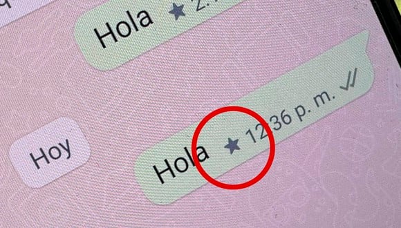 ¿Sabes realmente por qué aparece una extraña estrella en tus mensajes de WhatsApp? Aquí te lo decimos. (Foto: Depor - Rommel Yupanqui)