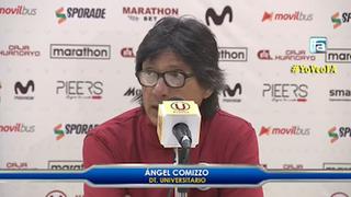 Ángel Comizzo sobre el arbitraje del "U" vs Cantolao: “No voy llorando ni mariconeando por los rincones”