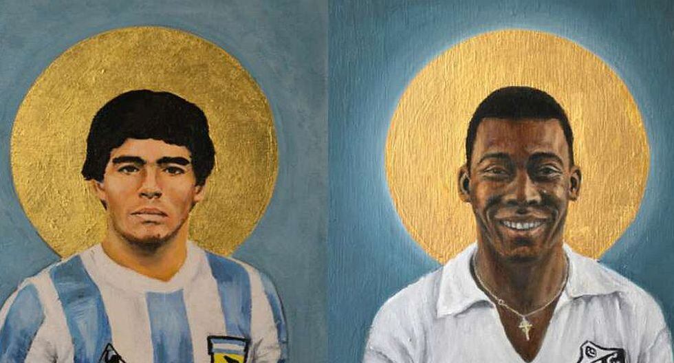 Pele Maradona Y Otros Idolos Del Futbol Convertidos En Santos