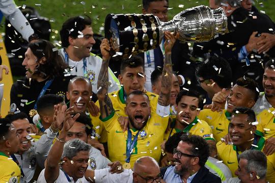 Brasil es el último campeón de la Copa América, venciendo 3-1 a Perú el pasado 7 de julio de 2019 en el Maracaná de Río de Janeiro. (Foto: AFP)