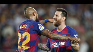 Medio gol de Messi: Vidal marca el segundo del Barcelona ante Valladolid tras genial pase de Leo [VIDEO]
