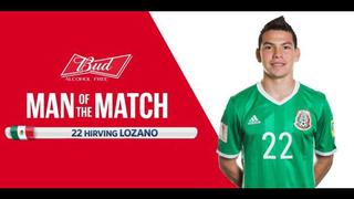 Hombre del partido: Chucky Lozano elegido como el mejor del México vs. Rusia en Copa Confederaciones
