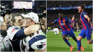 NFL: los Patriots le dedicaron un mensaje al Barcelona tras su remontada