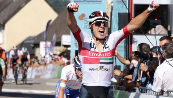 Jasper Philipsen ganó la Etapa 15 de la Vuelta a España 2020. (Twitter)