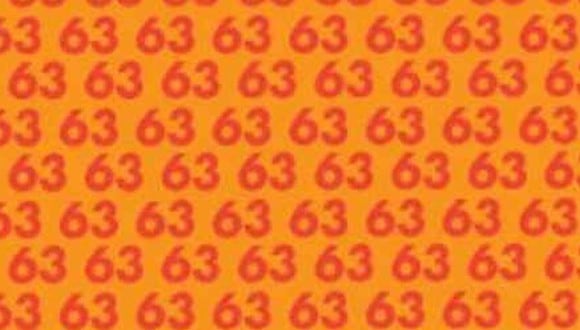 En esta imagen, cuyo fondo es de color naranja, abundan los números 63. Entre ellos, está el 68. (Foto: MDZ Online)