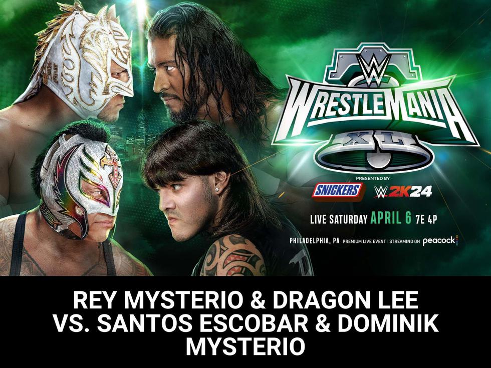 Rey Mysterio y Dragon Lee vs. Santos Escobar y Dominik Mysterio