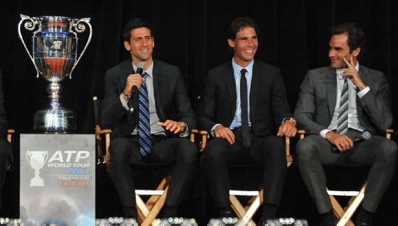 Federer, Nadal y Djokovic impulsan fondo para ayudar a tenistas en apuros económicos. (Foto: AFP)